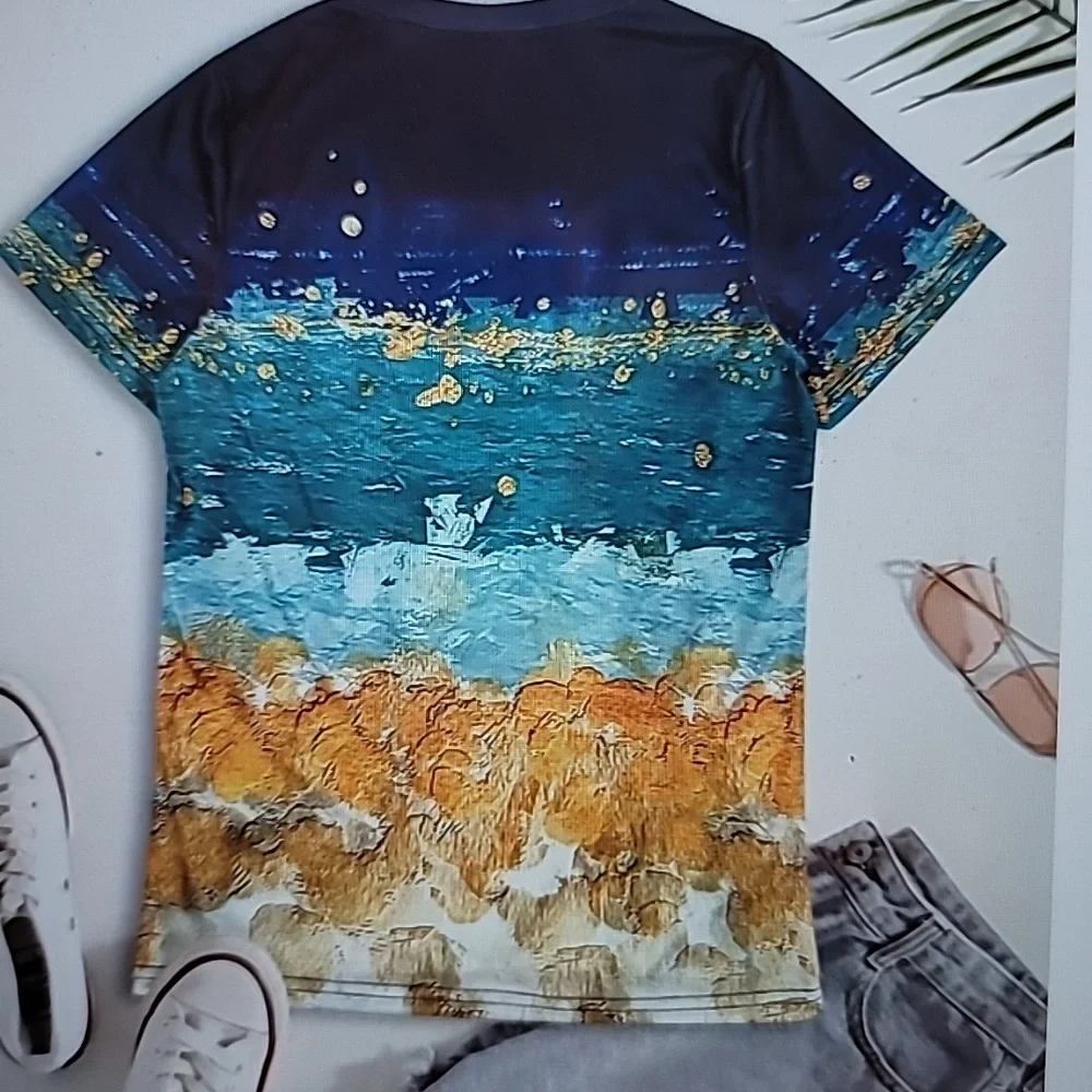 Color Block T Shirt - Picture 2 of 7